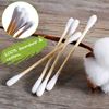 Picture of Bamboo Cotton Swab 1000PCS Double Cotton Buds bamboo Cotton Bud Eco organic bamboo ear swab for Ear Skin Jewelry Art Pet Cleaning Craft Paper Packaging (5 PACKS OF 200 STICKS)